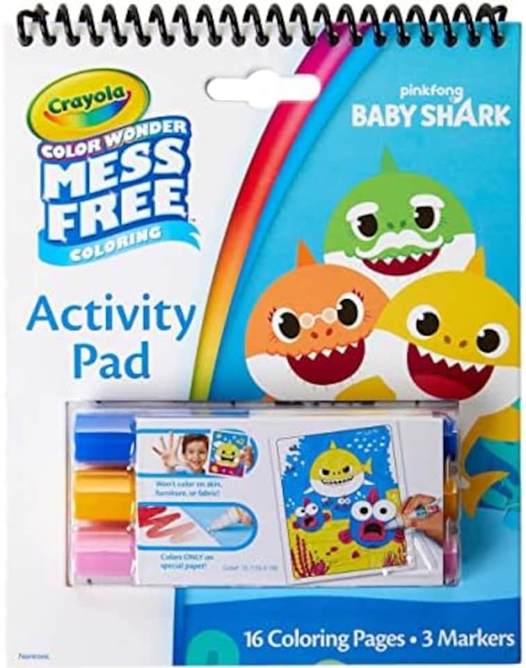 image 1 of Crayola Baby Shark Color Wonder Colouring Set