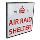 image 2 of Air Raid Shelter Cast Iron Sign Plaque Door Wall House Fence Gate Garden Yard