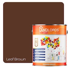 Landlords Paint - Matt Paint - Smooth Matt Finish for Walls & Ceilings - Leaf Brown - 1L