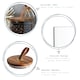 image 2 of Argon Tableware Scandi Storage Jar with Leather Loop Lid - 750ml - Pack of 3