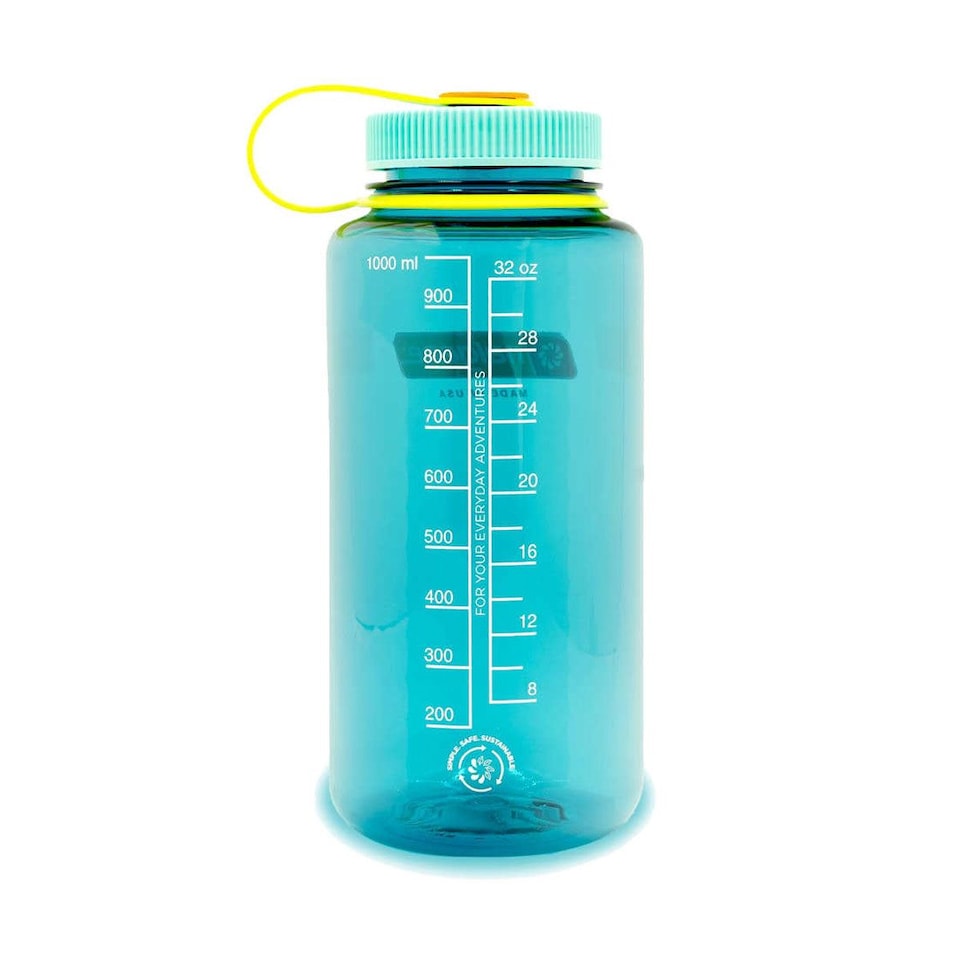 image 1 of Nalgene Wide Mouth 1L Tritan Sustain Water Bottle - Cerulean