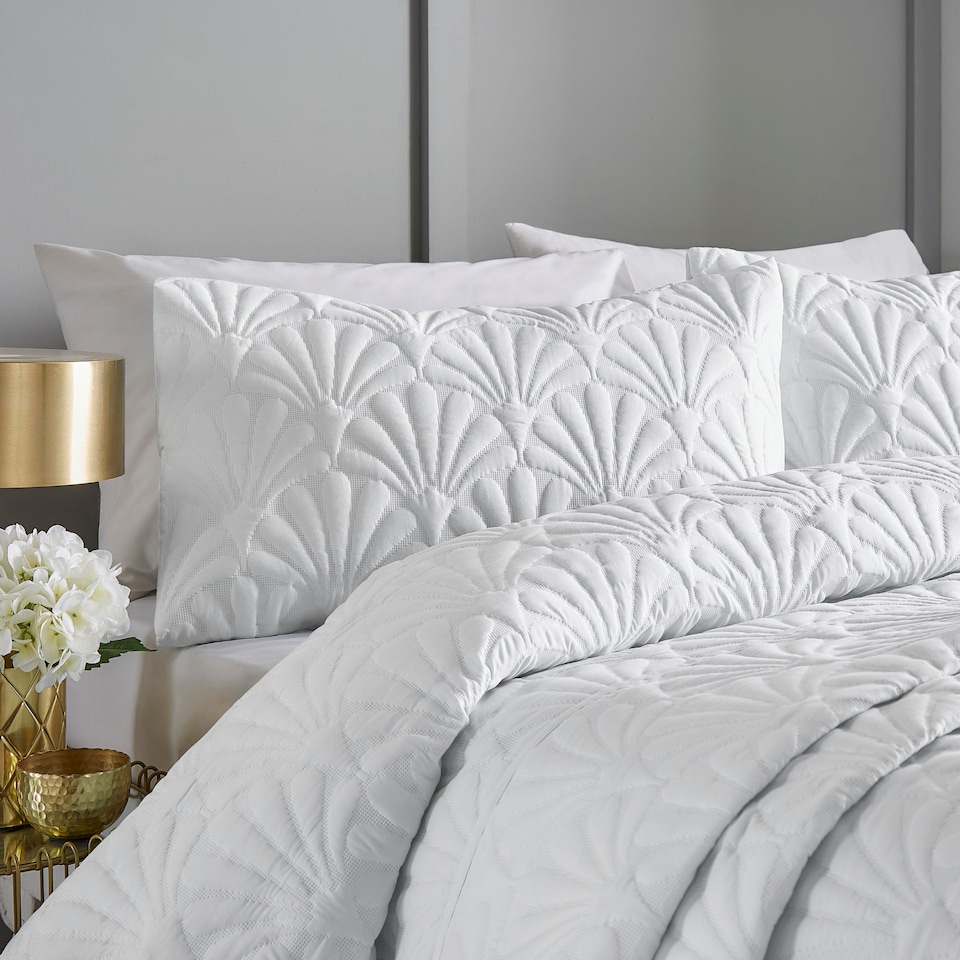 image 1 of Serene Cavali Duvet Cover Set White