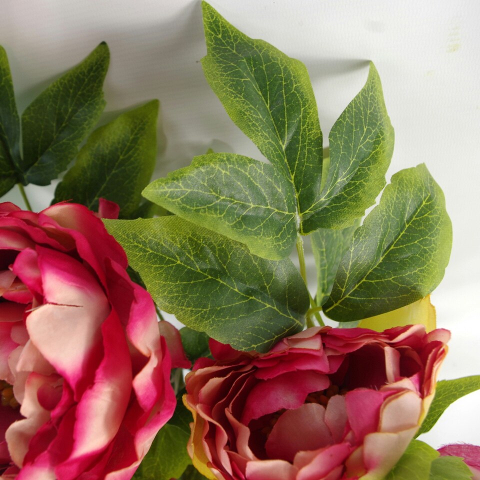 image 1 of 52cm Artificial Peony Plant Pink