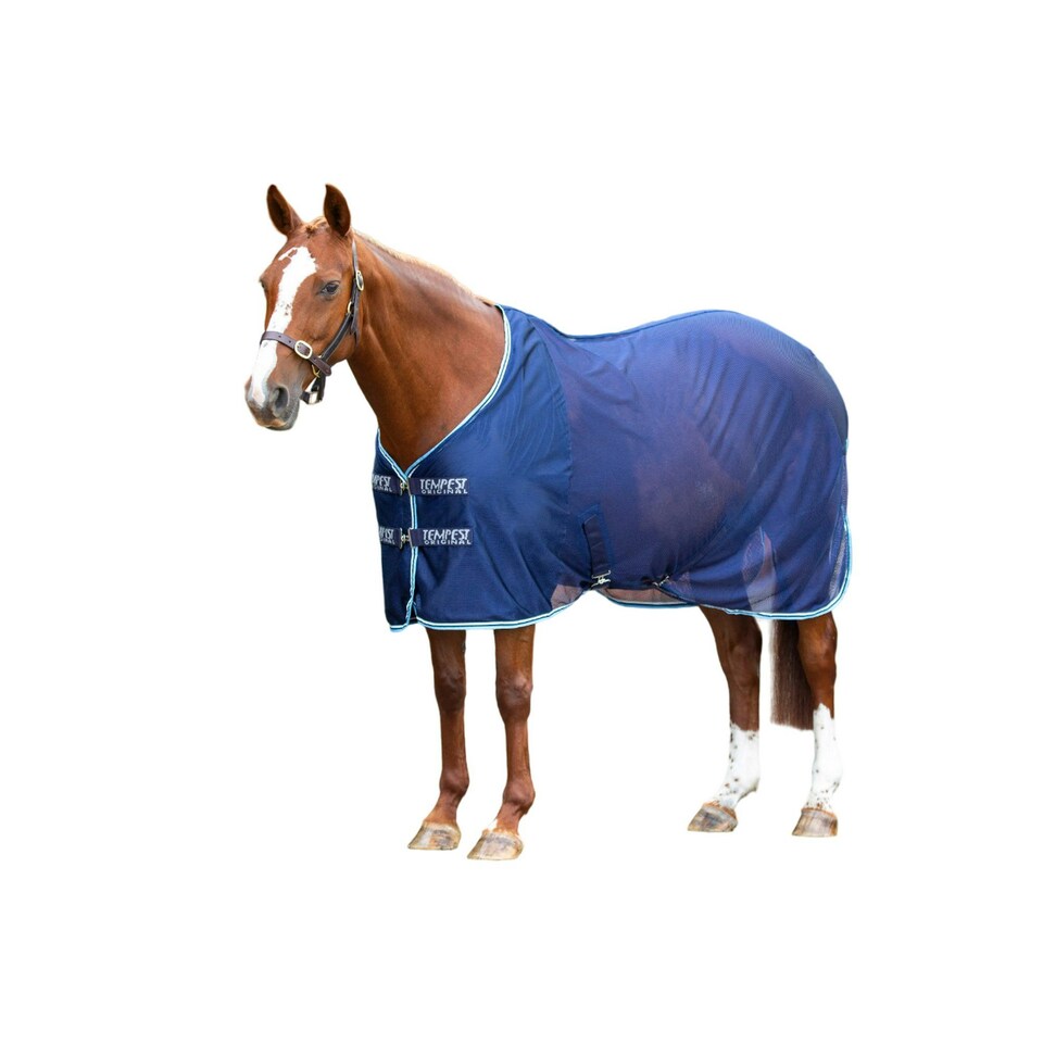 Tempest Original Mesh Horse Cooler Rug - Navy - 63in