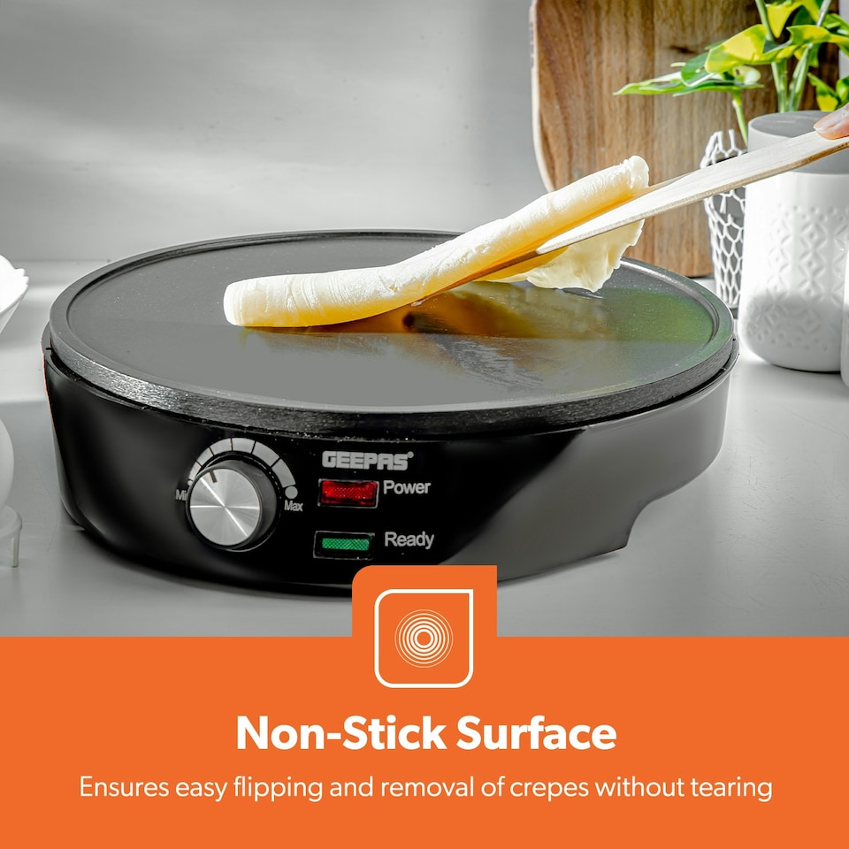 image 1 of Geepas 1000W Pancake & Crepe Maker