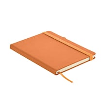 MidOcean Leather A5 Notebook - Orange - 1.6cm x 12.2cm x 14.6cm
