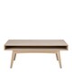 image 2 of Marte Coffee Table with Open Shelf in White Oak