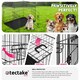 image 7 of Dog Crate Luna - foldable, robust steel mesh, double locked doors - 59.5x91.5x64cm