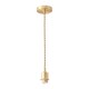 image 1 of ValueLights Shaw Brushed Gold Adjustable Single Pendant Ceiling Light | Gold