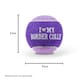 image 7 of Pre-Personalised Dog Ball Gift Pack 2pcs Purple Sasha