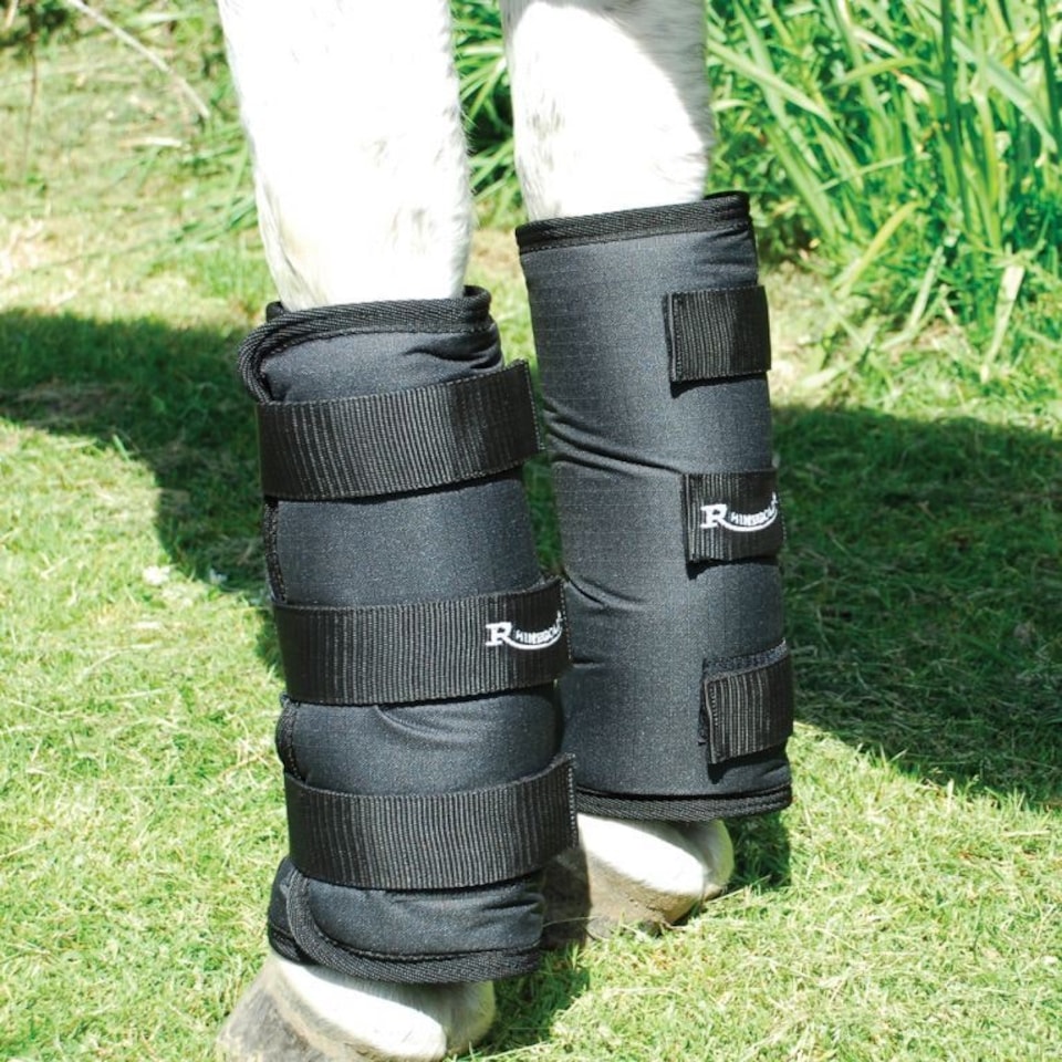 image 1 of Rhinegold Elite Half Length Travel Boots Black | Size: Pony
Colour: Black