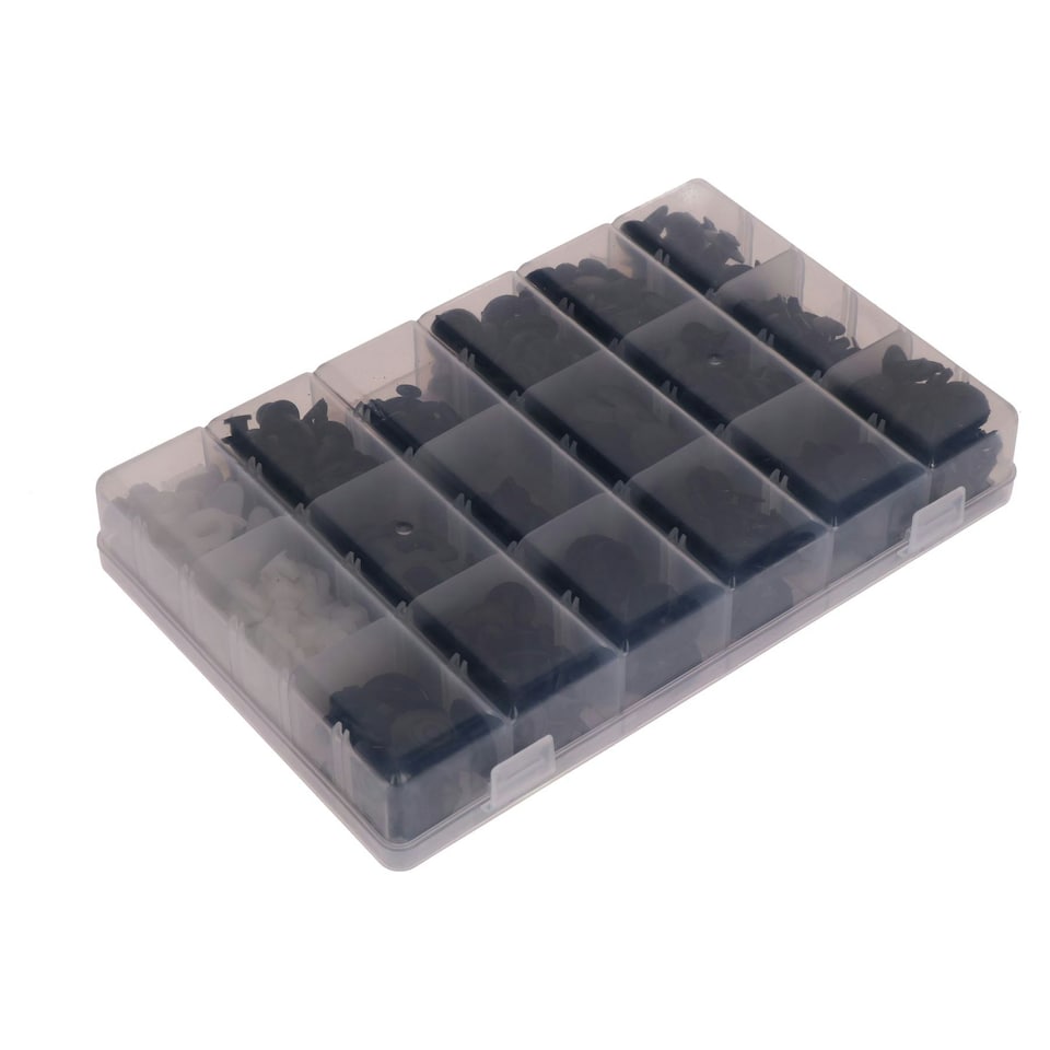 image 1 of Trim Clips Rivets Retaining Retainer Grommet Clip 408pc Fixings For Nissan