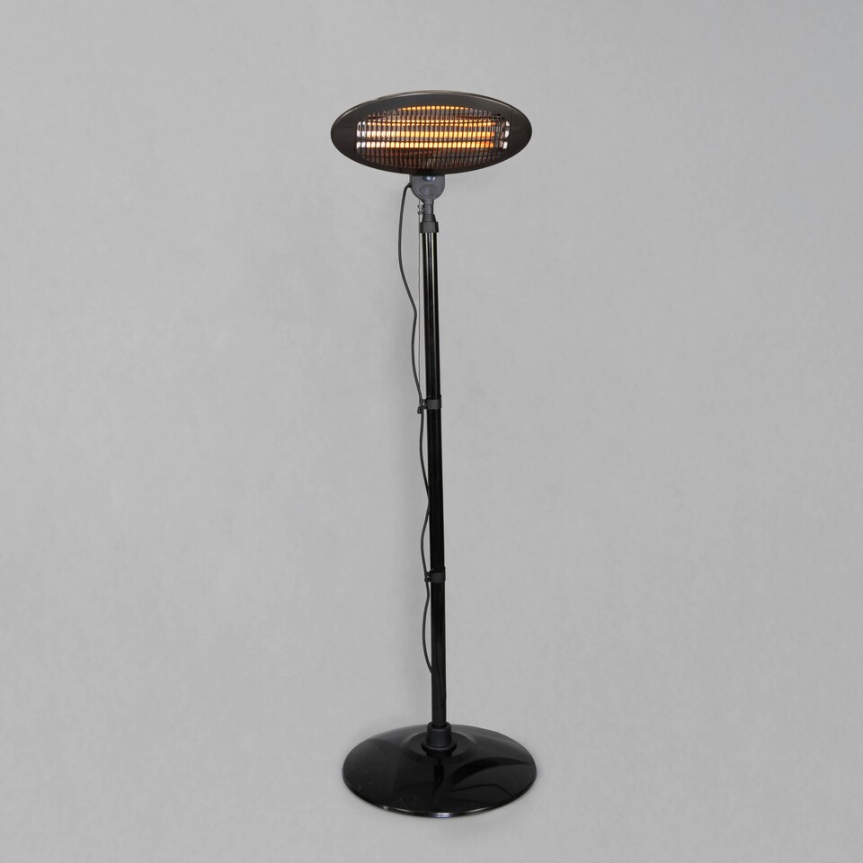 image 1 of BHS 2000W Floor Standing Patio Heater, Black