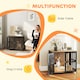 image 3 of PawHut Dog Crate Furniture with Anti-Chew Resistant Mesh for Medium Dogs 
