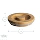 image 4 of Argon Tableware Scandi Storage Jar with Wooden Lid - 550ml - Pack of 3