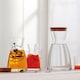 image 6 of Bormioli Rocco Ypsilon Glass Carafe With Cork Lid - 1.1 Litre