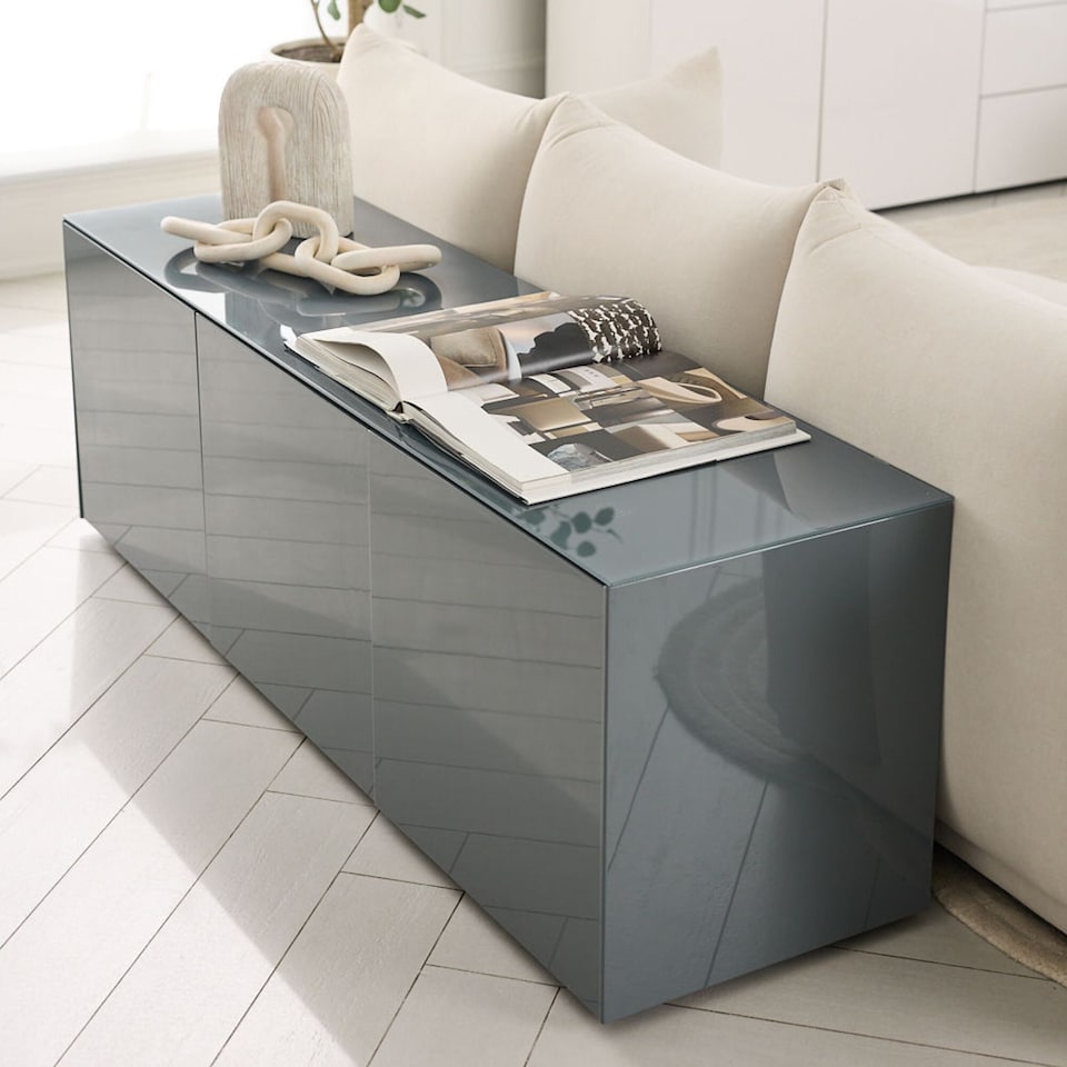image 1 of Frank Olsen Intel 1500 TV Cabinet | Grey | Grey | 3