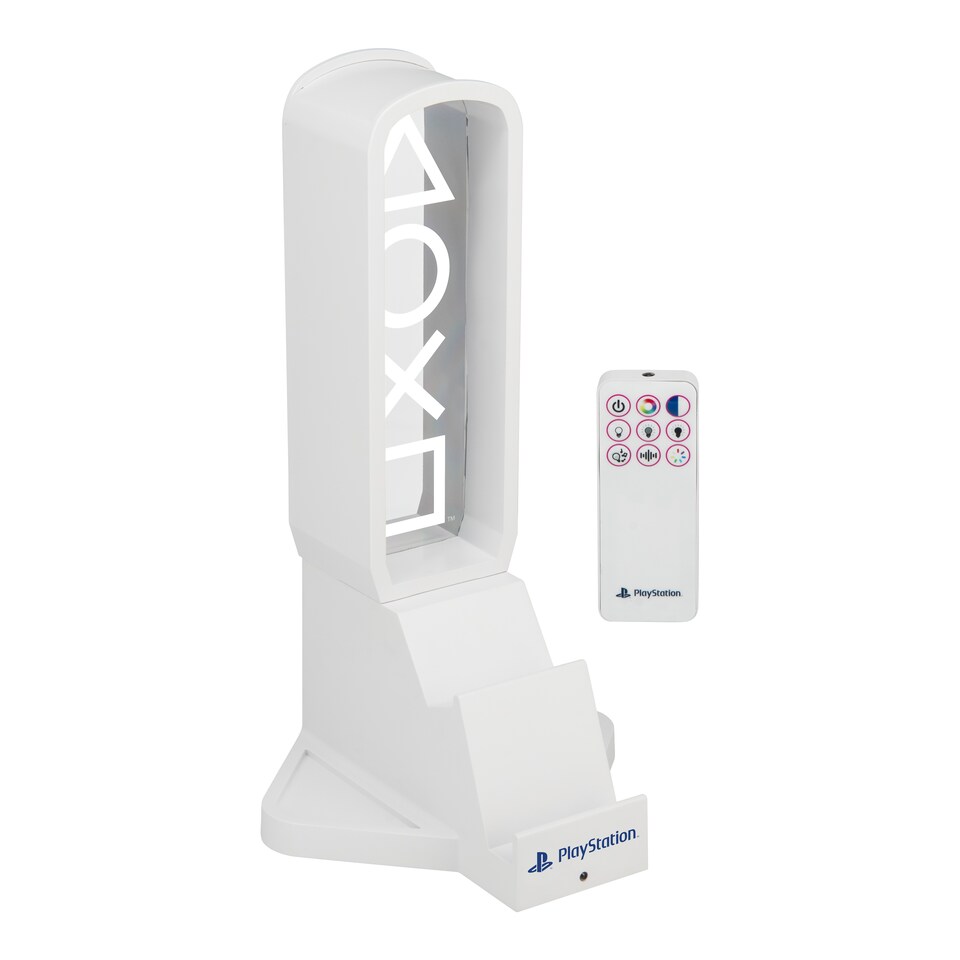 image 1 of PlayStation 3 in 1 Headphone Stand & Charging Station, Officially Licensed RGB Gaming Accessory, Paladone
