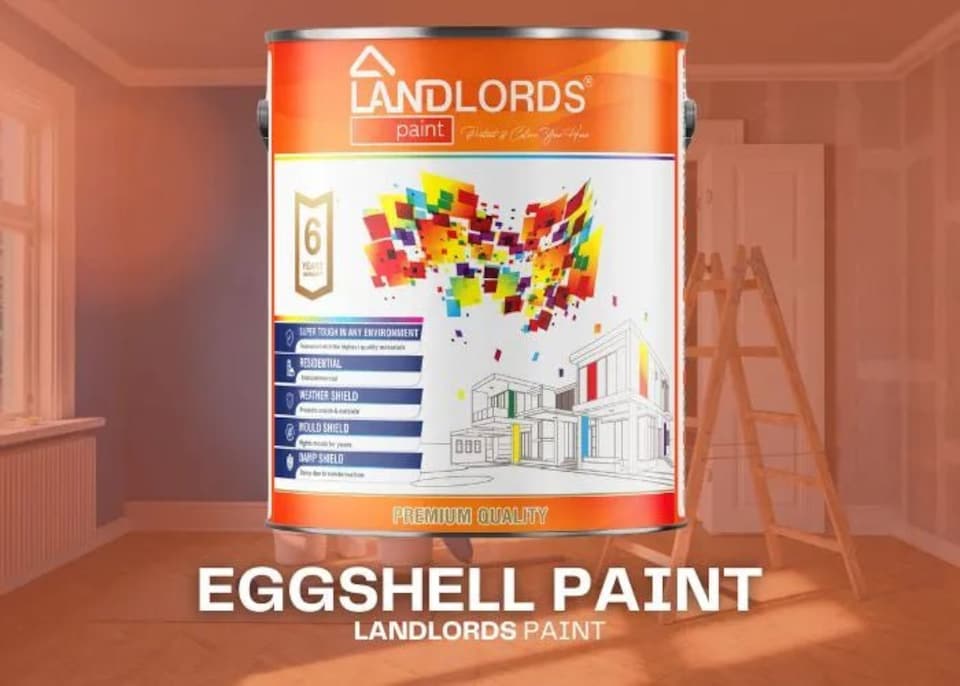 image 1 of Landlords Paint - Eggshell Paint - Durable, Low Sheen Interior Finish - Pistachio White - 2.5L