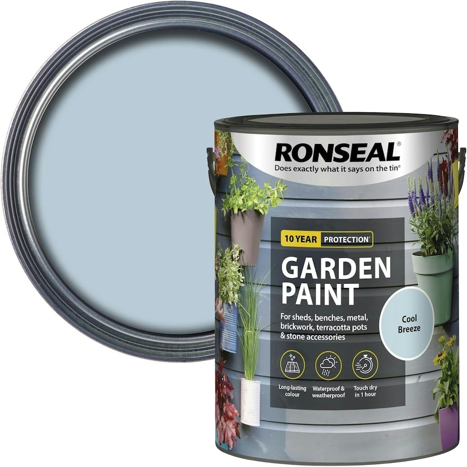 image 1 of Ronseal Garden Paint 5L Cool Breeze