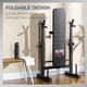 image 6 of HOMCOM Adjustable Weight Bench with Barbell Rack, Dip Station, Black