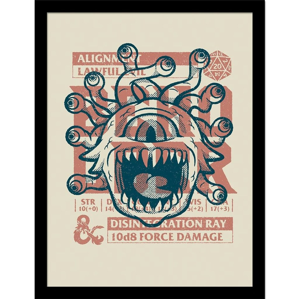 Dungeons & Dragons (Lawful Evil) Framed 30x40cm Print