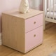 image 5 of Junior Vida Neptune 3 Piece Bedroom Set, Pink & Oak (Desk, Bedside Table, Wardrobe) | Pink | Pink | L | 3