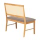 image 5 of Ellis Indoor Dining Bench - L52 x W89 x H92.5 cm - Oak Effect - Grey Fabric