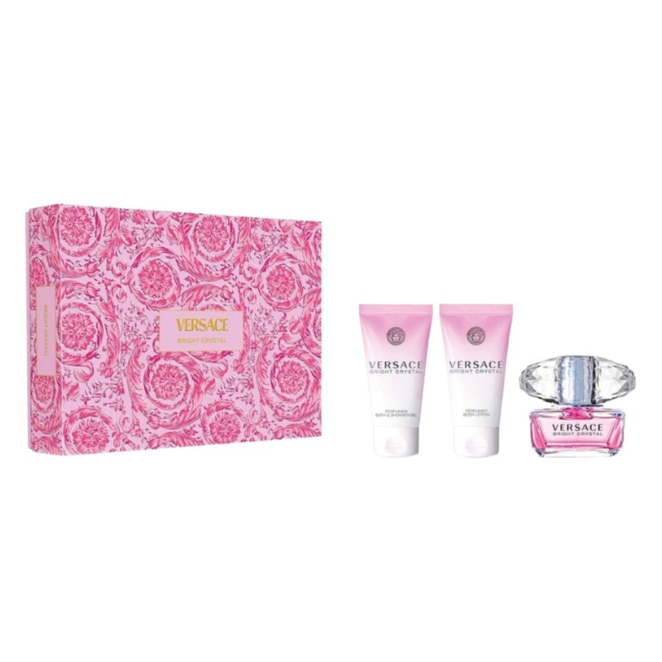 image 1 of Versace Bright Crystal 50ml Eau De Toilette Perfume Gift Set
