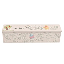 Widdop Gifts Disney Winnie the Pooh Birth Certificate Holder