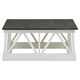 image 1 of Interiors by Premier Sleek Coffee Table, Rectangular Top Display Coffee Table, Carved Base Indoor Coffee Table With Storage White