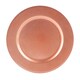 image 4 of Argon Tableware Metallic Charger Plates - 33cm - Rose Gold - Pack of 6