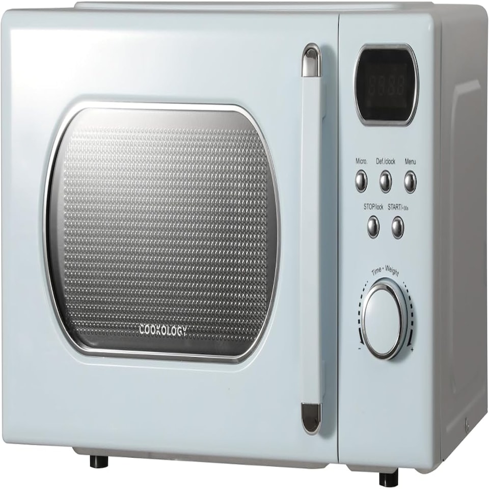 image 1 of Cookology Retro Microwave 800W Freestanding 20L - RETDD20BB Baby Blue