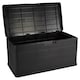 image 1 of 350L Outdoor Patio Anthracite Plastic Garden Storage Box With Handles & Wheels