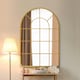image 5 of The Arcus - Gold Framed Arched Window Leaner/Wall Mirror 47" X 31" (120x80CM) Suitable for Inside and Outside! Gold