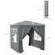image 5 of Outsunny 2mx2m Pop Up Gazebo Party Tent Canopy Marquee with Storage Bag Grey