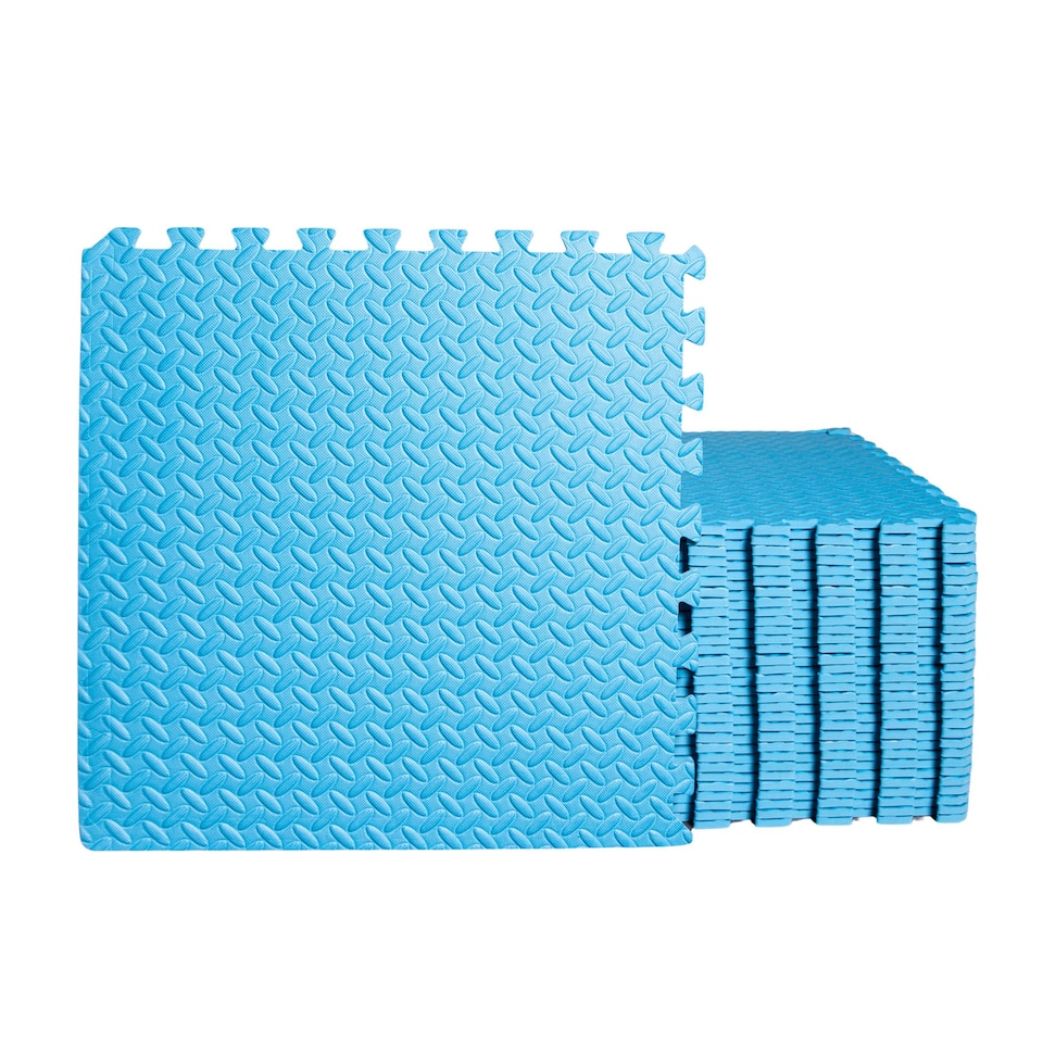 image 1 of Samuel Alexander Blue 8 Piece EVA Foam Floor Protective Tiles / Mats 60x60cm Each