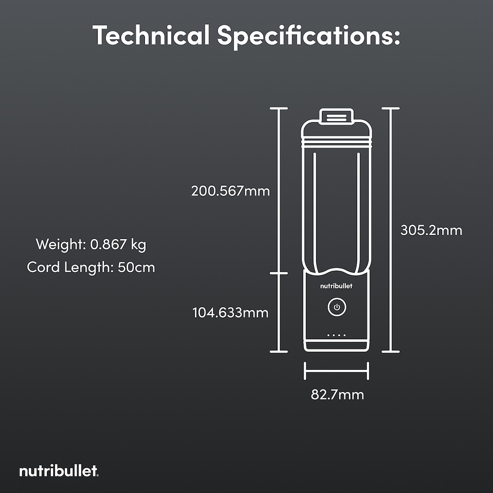image 1 of nutribullet x McLaren Mastercard F1 Team Flex Portable Blender - Papaya