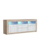 image 8 of TV Unit TV Stand Cabinet Sideboard Oak White High Gloss Doors Free LED 160cm