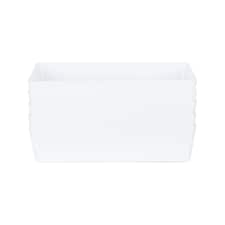 Wham Studio 5 x 6L Rectangular Plastic Storage Baskets Ice White White
