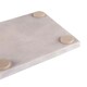 image 5 of Argon Tableware 12pc White Marble Placemats & Square Coasters Set - Table Mats Place Mats and Coasters Kitchen Mats White