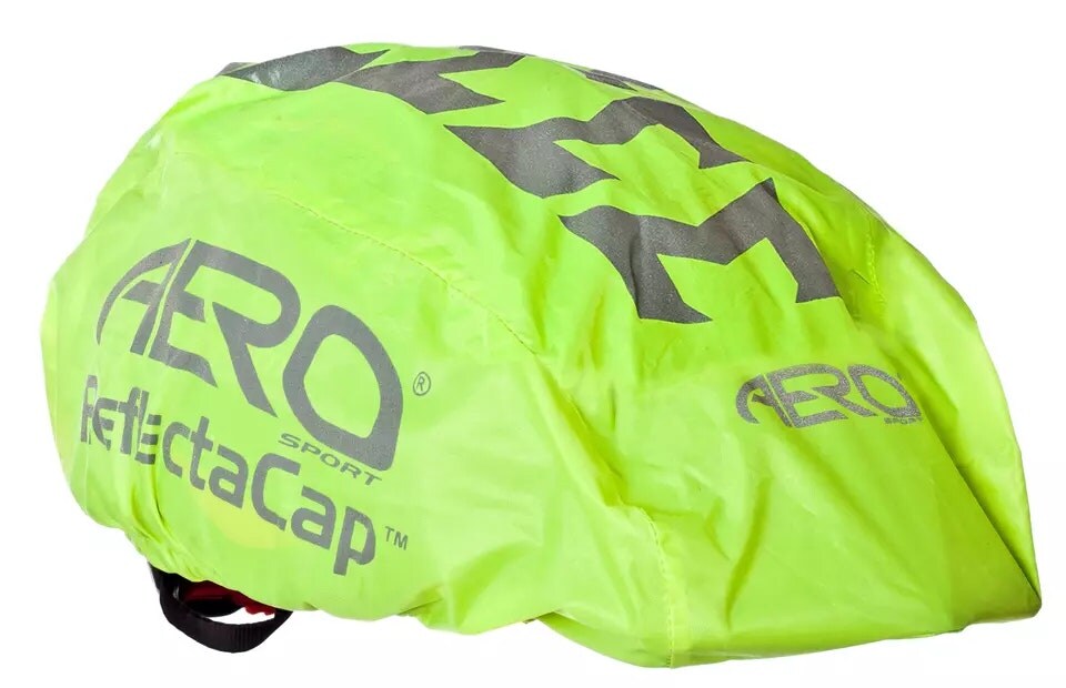 image 1 of AeroSport High Visibility Waterproof Neon Reflective  Helmet Cover