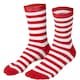 image 3 of Striped Christmas socks white-red | Red | red/white | 47-50 | 1