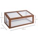 image 7 of Outsunny Square Wooden Outdoor Greenhouse for Plants PC Board 100 x 65 x 40cm