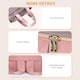 image 6 of LOVEVOOK Nappy Bag Backpack, Nappy Tote Bag with Insulated Pockets,Baby Bag for Girl Boy with Changing Pad,Large Baby Diaper Bag with Pacifier Case,Anti-Theft Travel Backpack for Women,Pink-Gray