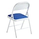 image 4 of Set of 6 Folding Dining Chairs with Metal Frame and Padded Seats