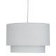 image 3 of Pair of Light Grey 2 Tier Ceiling Light Shades | Grey | Medium | 2
