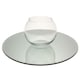 image 2 of 20cm Round Glass Mirror Plate