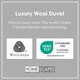 image 6 of Homescapes Australian Wool 400 GSM Heavy Duvet, King