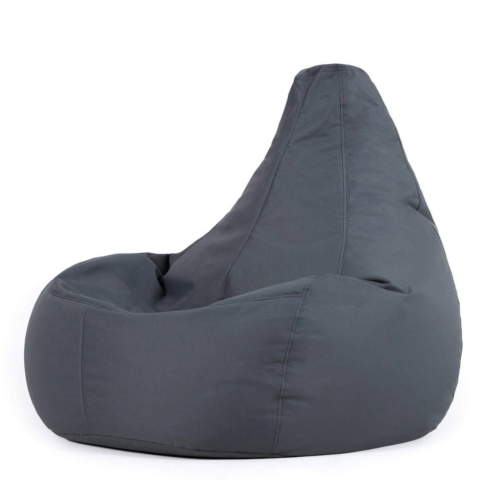 image 1 of icon Recliner Gaming Bean Bag Chair Charcoal Grey